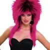 80's Purple Pizazz Adult Wig