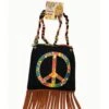 Adult Hippie Peace Fringe Handbag