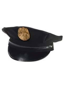 Kids' Black Police Chief Hat