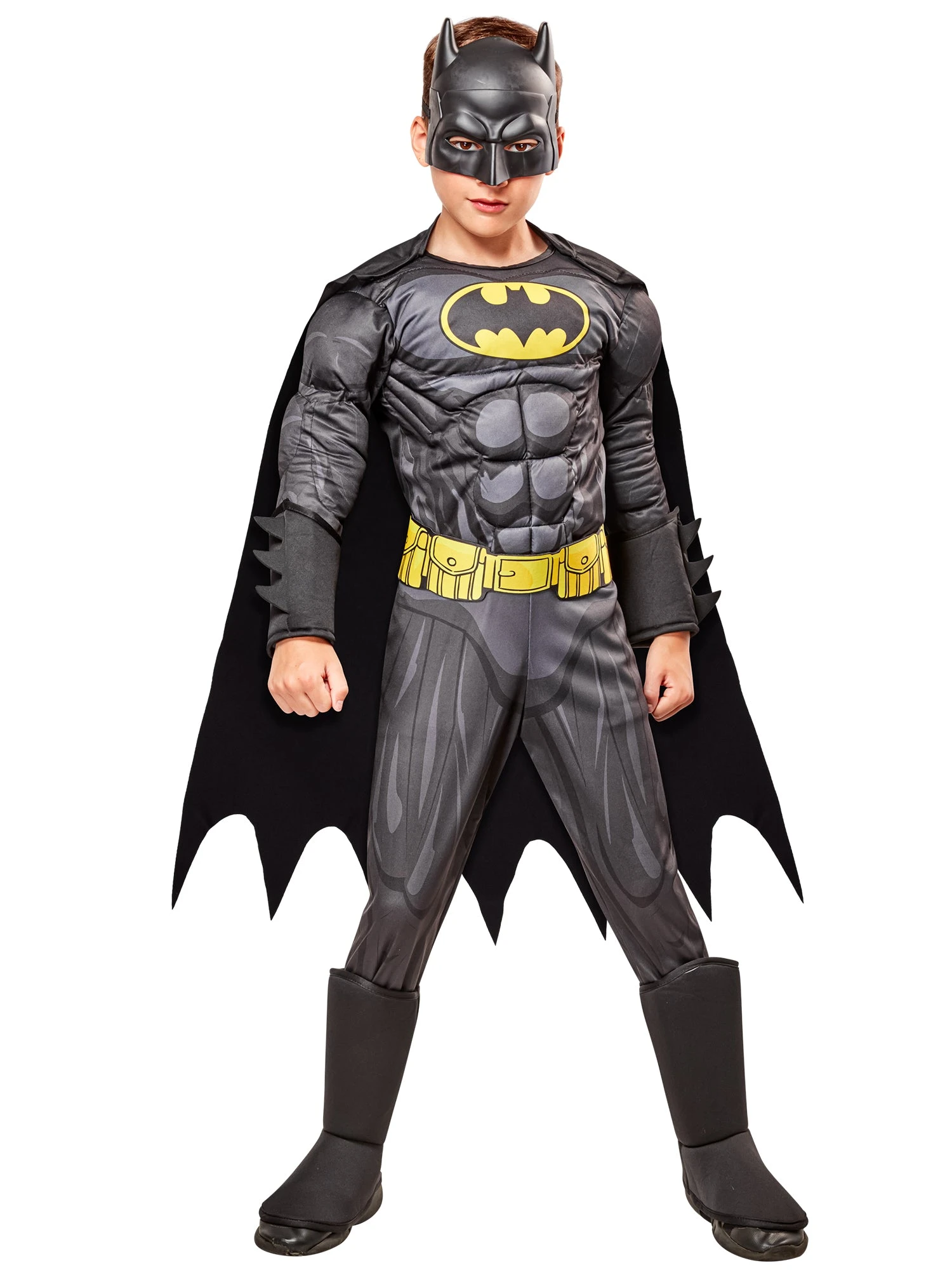 Boys' DC Comics Batman Muscle Chest Costume - Deluxe 1 Boys' DC Comics Batman Muscle Chest Costume - Deluxe