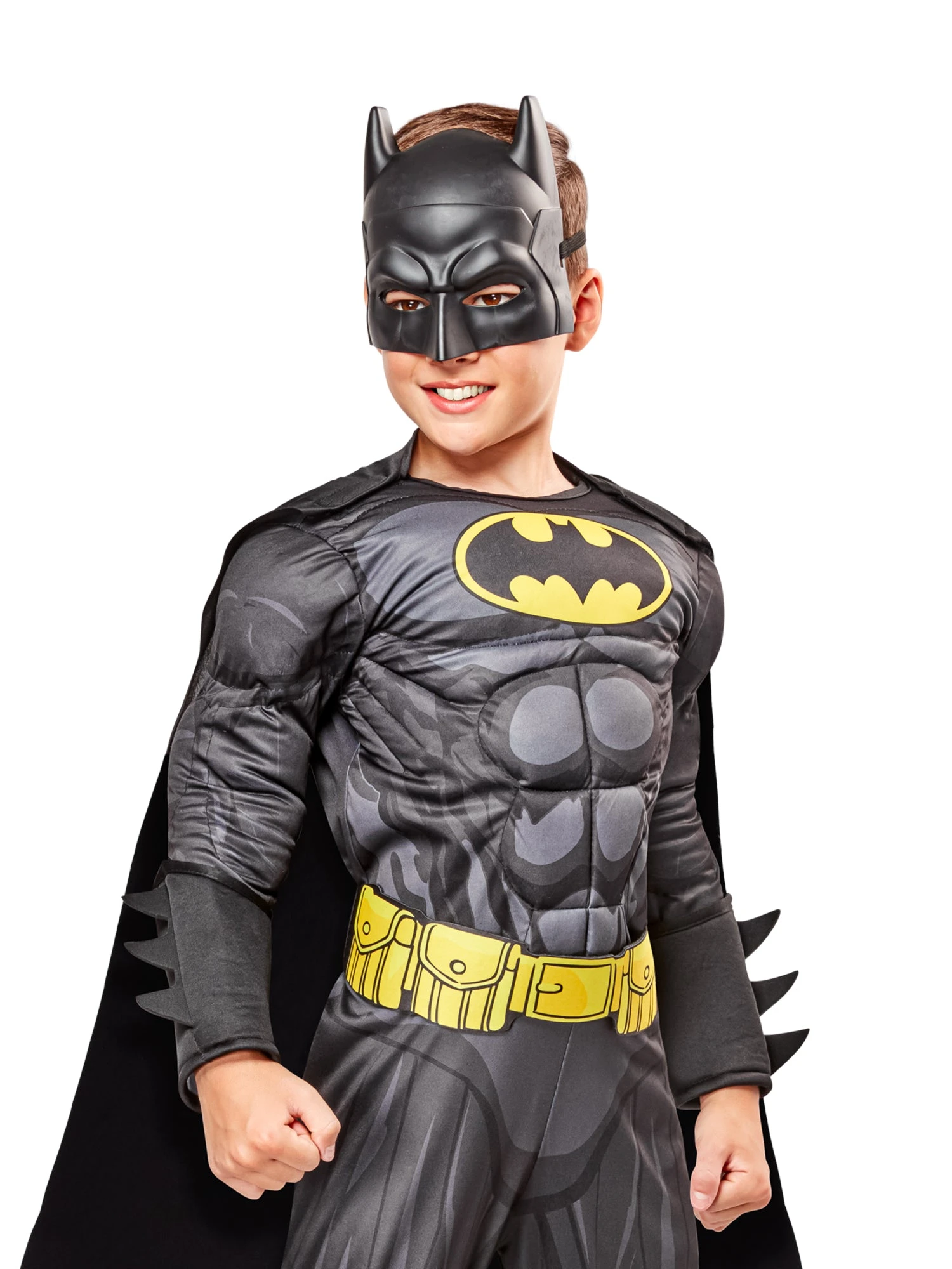Boys' DC Comics Batman Muscle Chest Costume - Deluxe 2 Boys' DC Comics Batman Muscle Chest Costume - Deluxe - Image 2