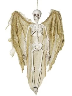 16-inch Winged Angel Skeleton Decoration