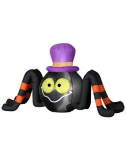 4 Foot Friendly Spider Light Up Halloween Inflatable Lawn Decoration