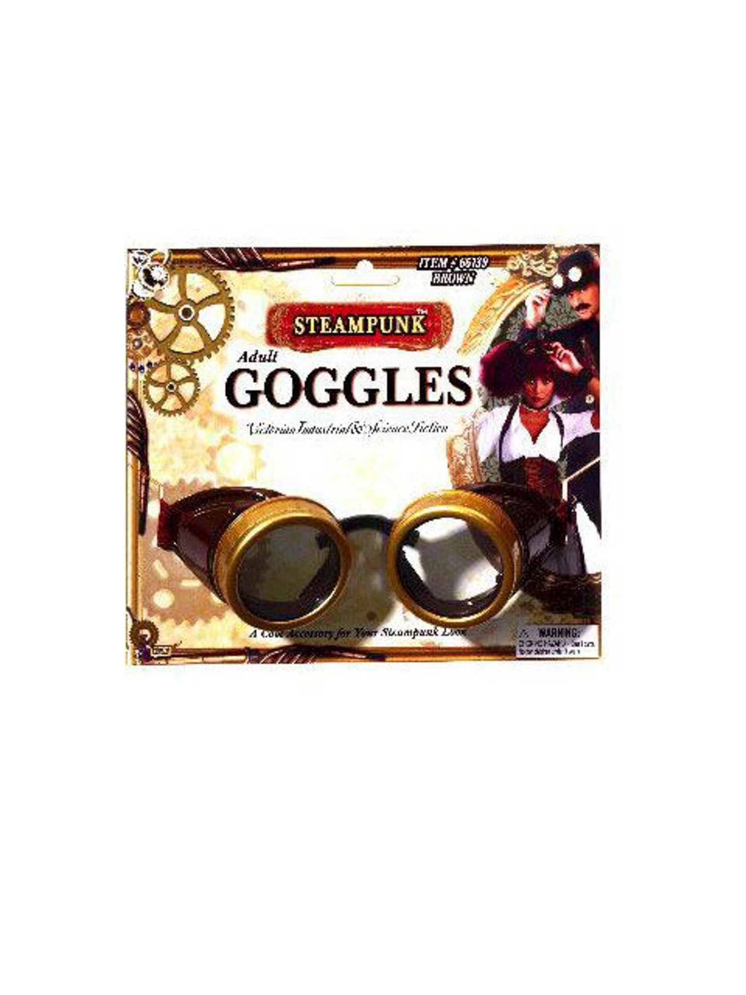 Adult Gold Steampunk Goggles 1 Adult Gold Steampunk Goggles