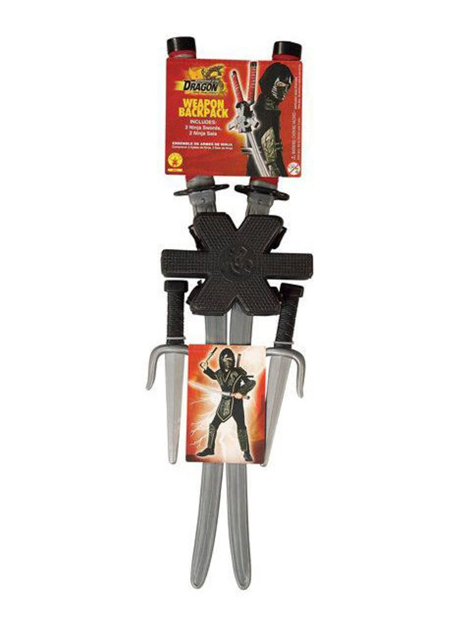 Kids' Black Dragon Ninja Accessory Backpack 1 Kids' Black Dragon Ninja Accessory Backpack