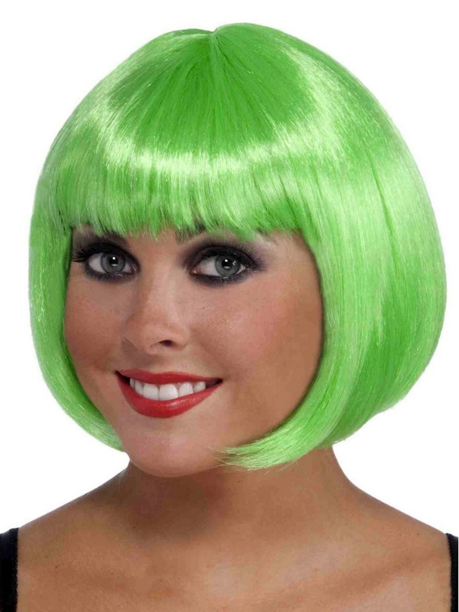 Women's Neon Green Bob Wig 1 Women's Neon Green Bob Wig