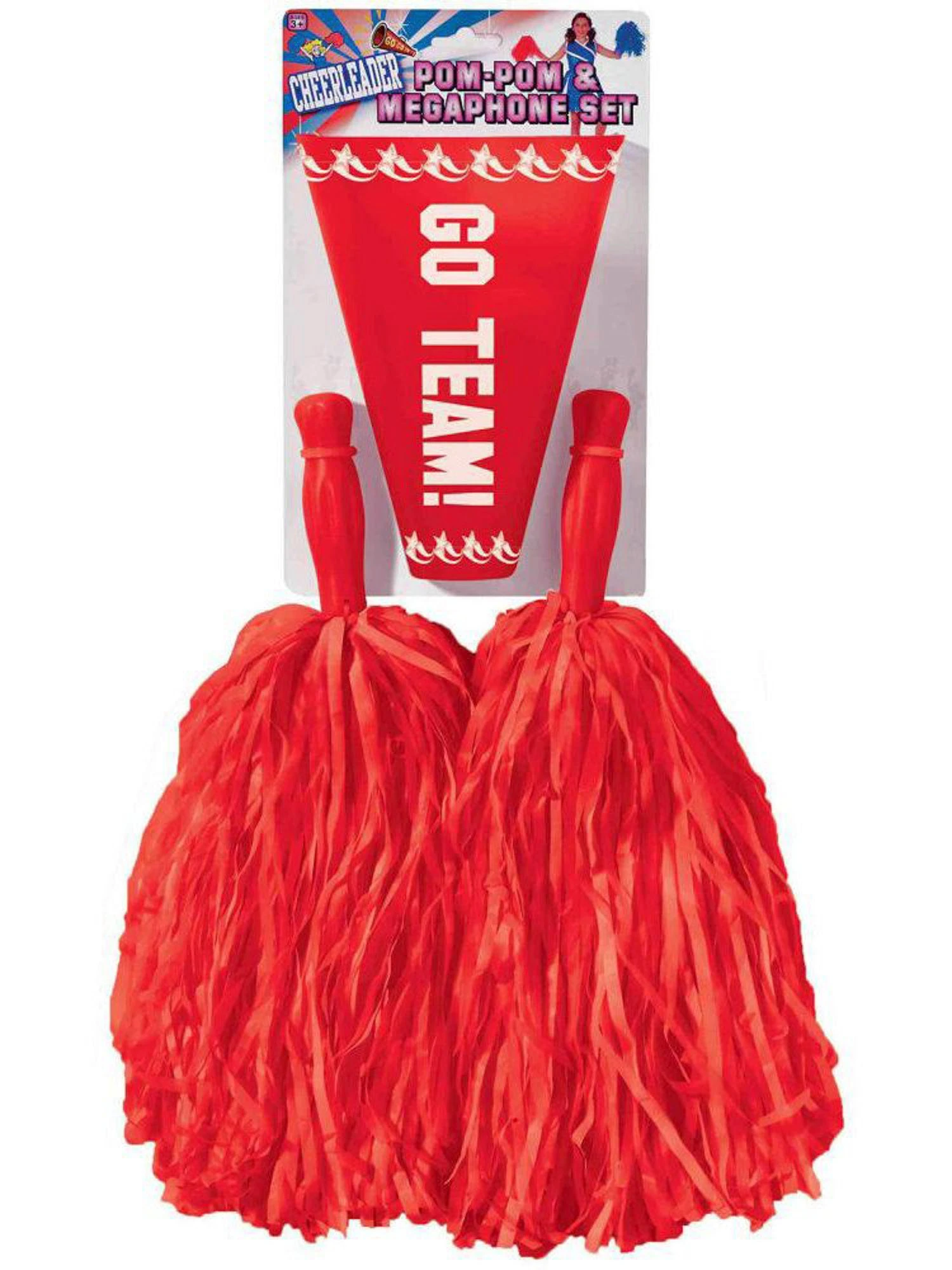 Red Pom-pom And Megaphone Cheerleader Set 1 Red Pom-pom And Megaphone Cheerleader Set