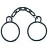 Adult Black Rubber Shackles Prop