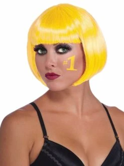 Women's Yellow Bob Wig