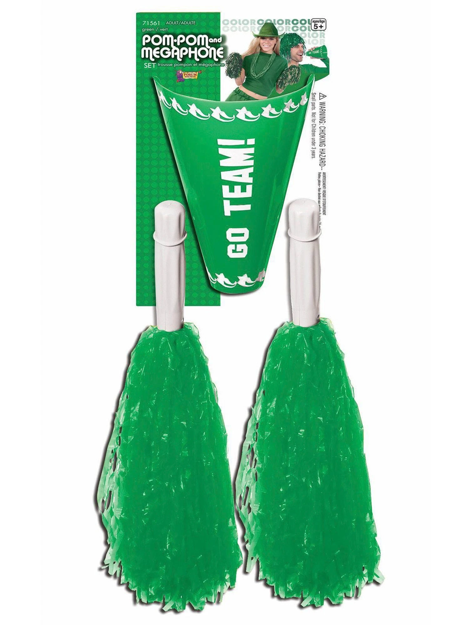 Girl's Green Cheerleader Kit 1 Girl's Green Cheerleader Kit
