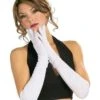 Long White Gloves