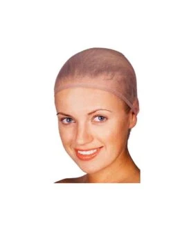 Adult Beige Nylon Wig Cap
