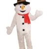 Snowman Plush Economical Mascot Adult Costume