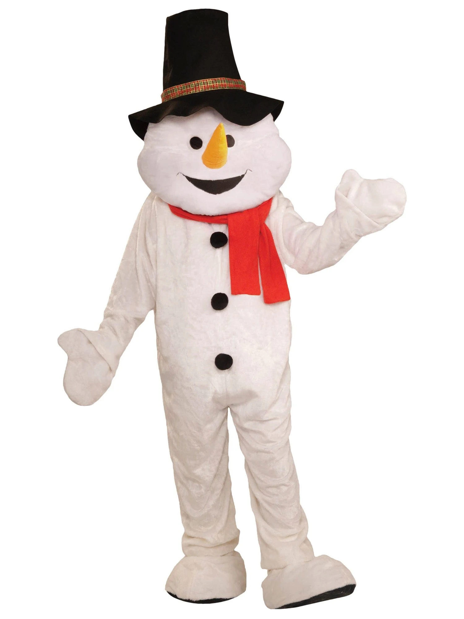 Snowman Plush Economical Mascot Adult Costume 1 Snowman Plush Economical Mascot Adult Costume