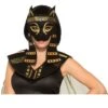 Women's Black And Gold Goddess Bastet Mask