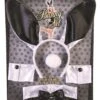 Adult Black And White Playtime Bunny Set