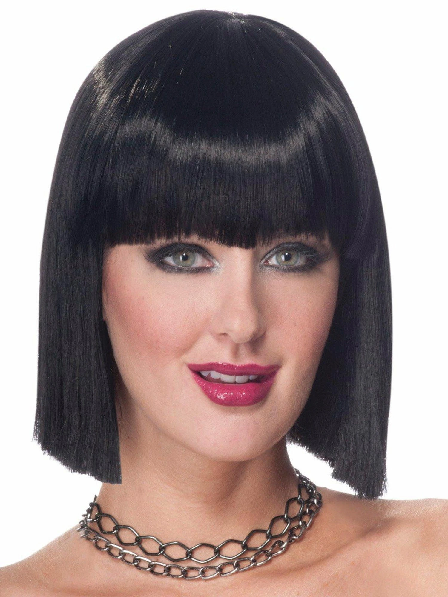 Women's Black Vibe Wig With Bangs 1 Women's Black Vibe Wig With Bangs