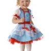 Red Bow Wizard Of Oz Dorothy Costume For Toddlers