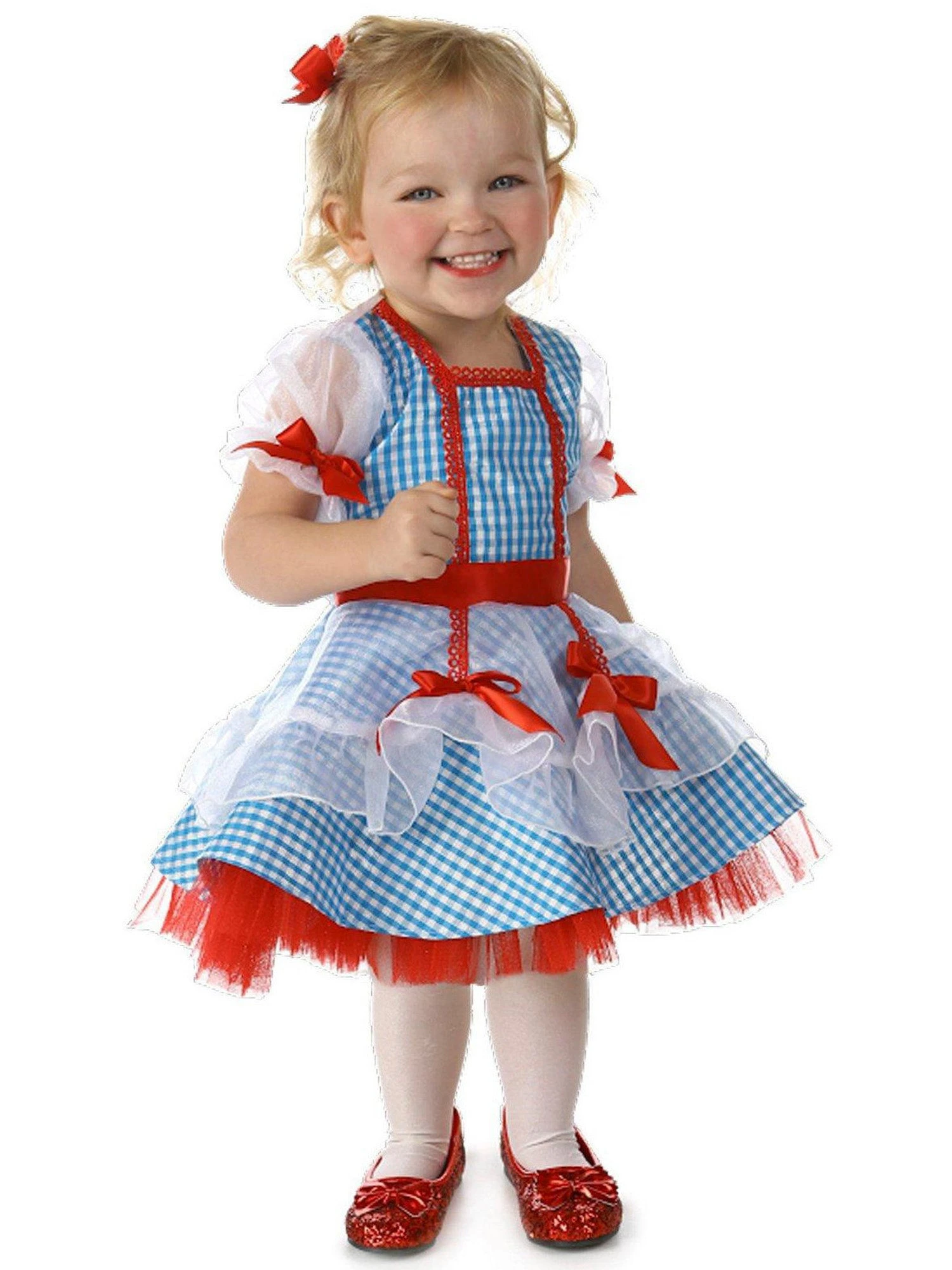Red Bow Wizard Of Oz Dorothy Costume For Toddlers 1 Red Bow Wizard Of Oz Dorothy Costume For Toddlers