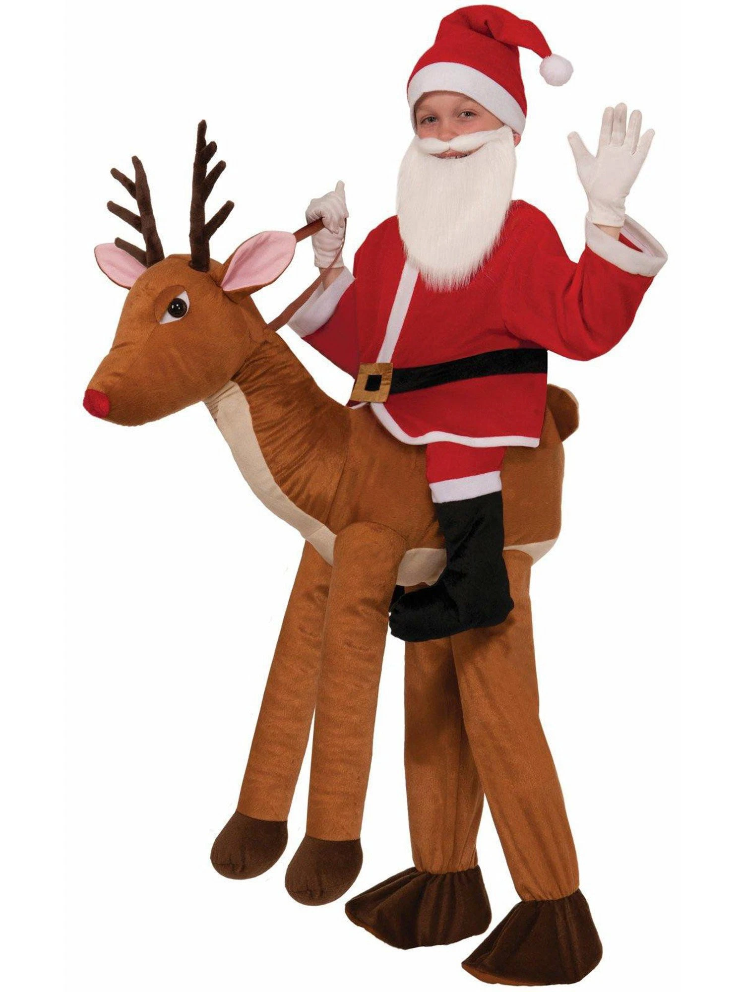 Ride A Reindeer Child Costume 1 Ride A Reindeer Child Costume