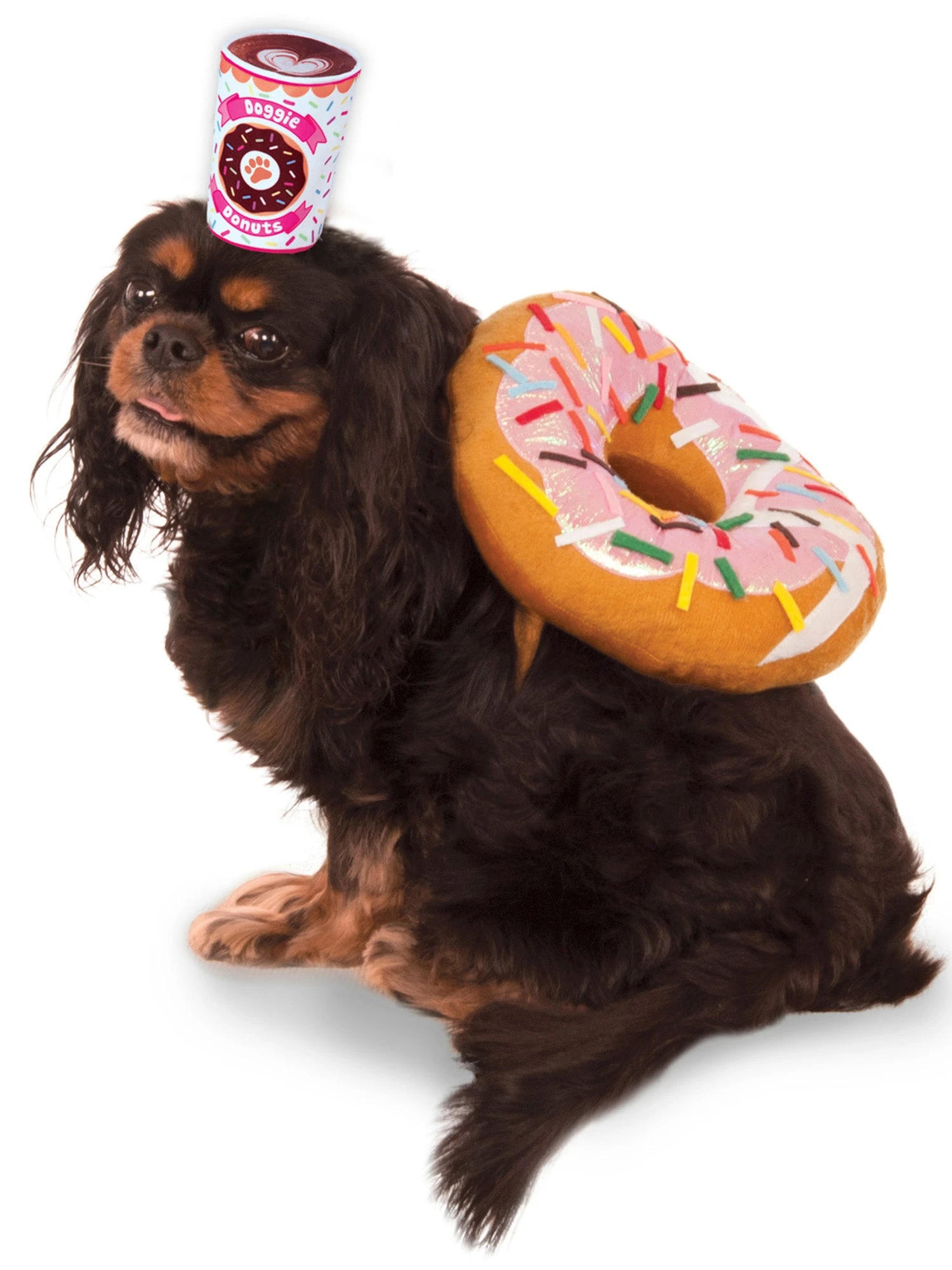 Donut And Coffee Pet Costume 1 Donut And Coffee Pet Costume