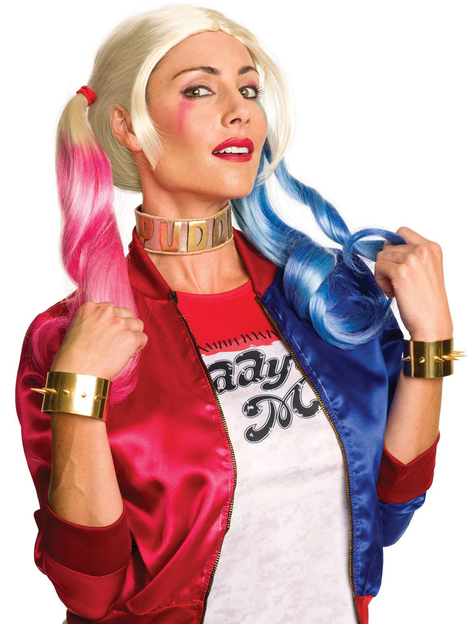 Women's Suicide Squad Harley Quinn Choker And Bracelets 1 Women's Suicide Squad Harley Quinn Choker And Bracelets