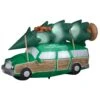 8 Foot National Lampoons Christmas Vacation Station Wagon Light Up Inflatable Lawn Decoration