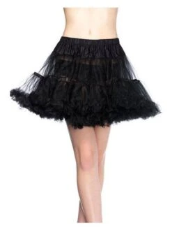 Women's Layered Tulle Petticoat - Black