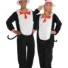 Dr. Seuss Adult Cat In The Hat Jumpsuit Costume