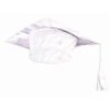 White Graduation Adult Cap