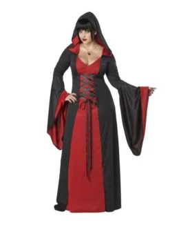 Adult Deluxe Hooded Dress Plus Size Costume
