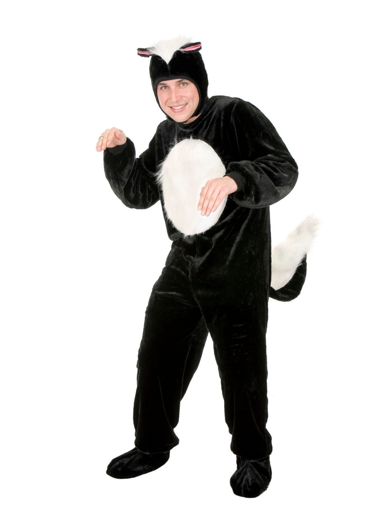 Skunk Unisex Micro Fiber Costume For Adults 1 Skunk Unisex Micro Fiber Costume For Adults