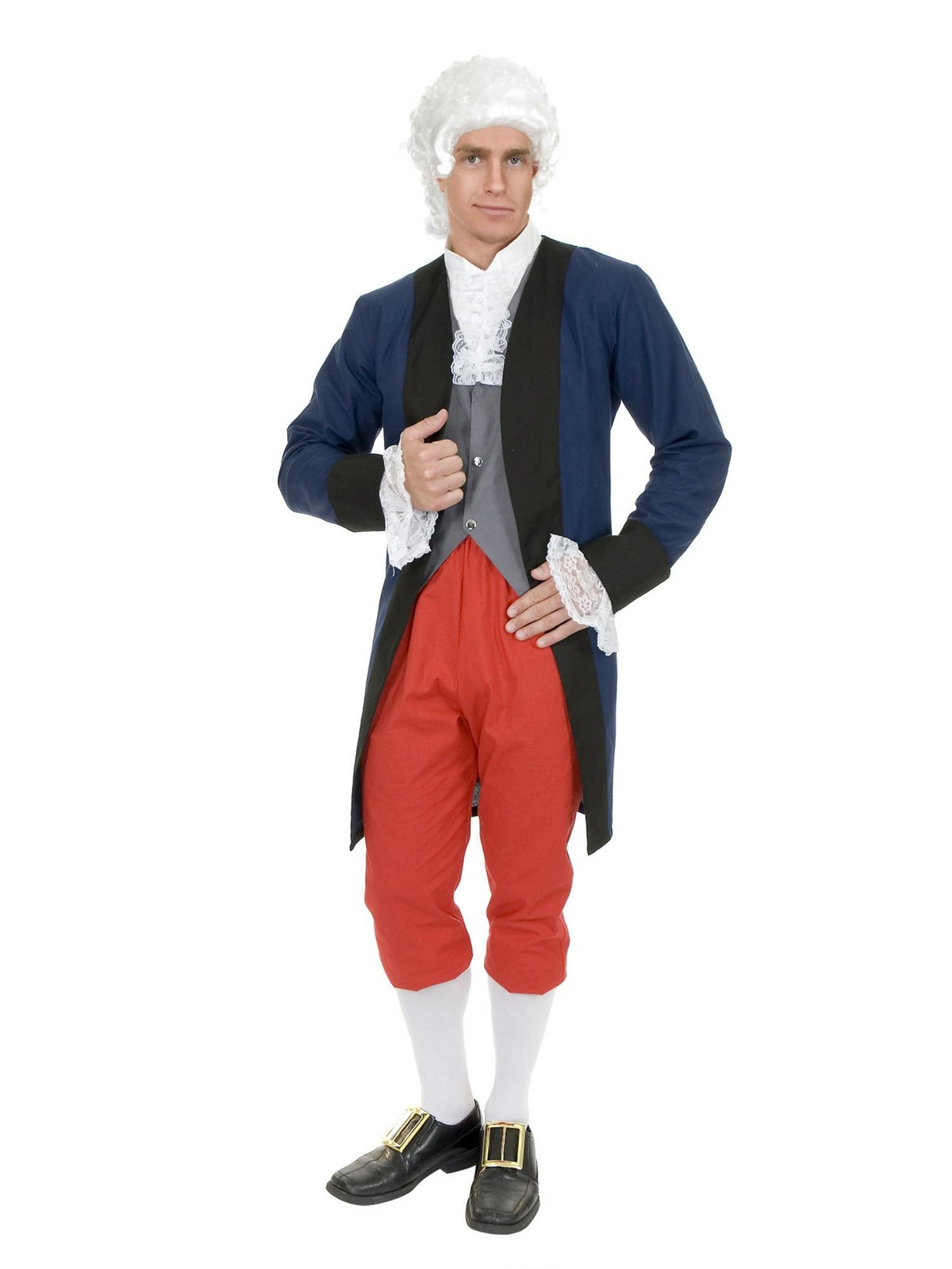 Mens Ben Franklin / Colonial Man Costume 1 Mens Ben Franklin / Colonial Man Costume