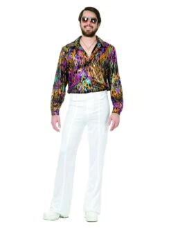 Multi Flame Disco Shirt For Men