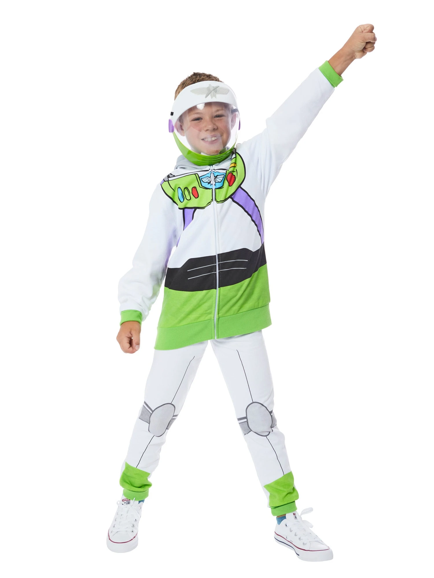 Toy Story 4 Child Buzz Lightyear Hoodie And Pants Costume 2 Toy Story 4 Child Buzz Lightyear Hoodie And Pants Costume - Image 2