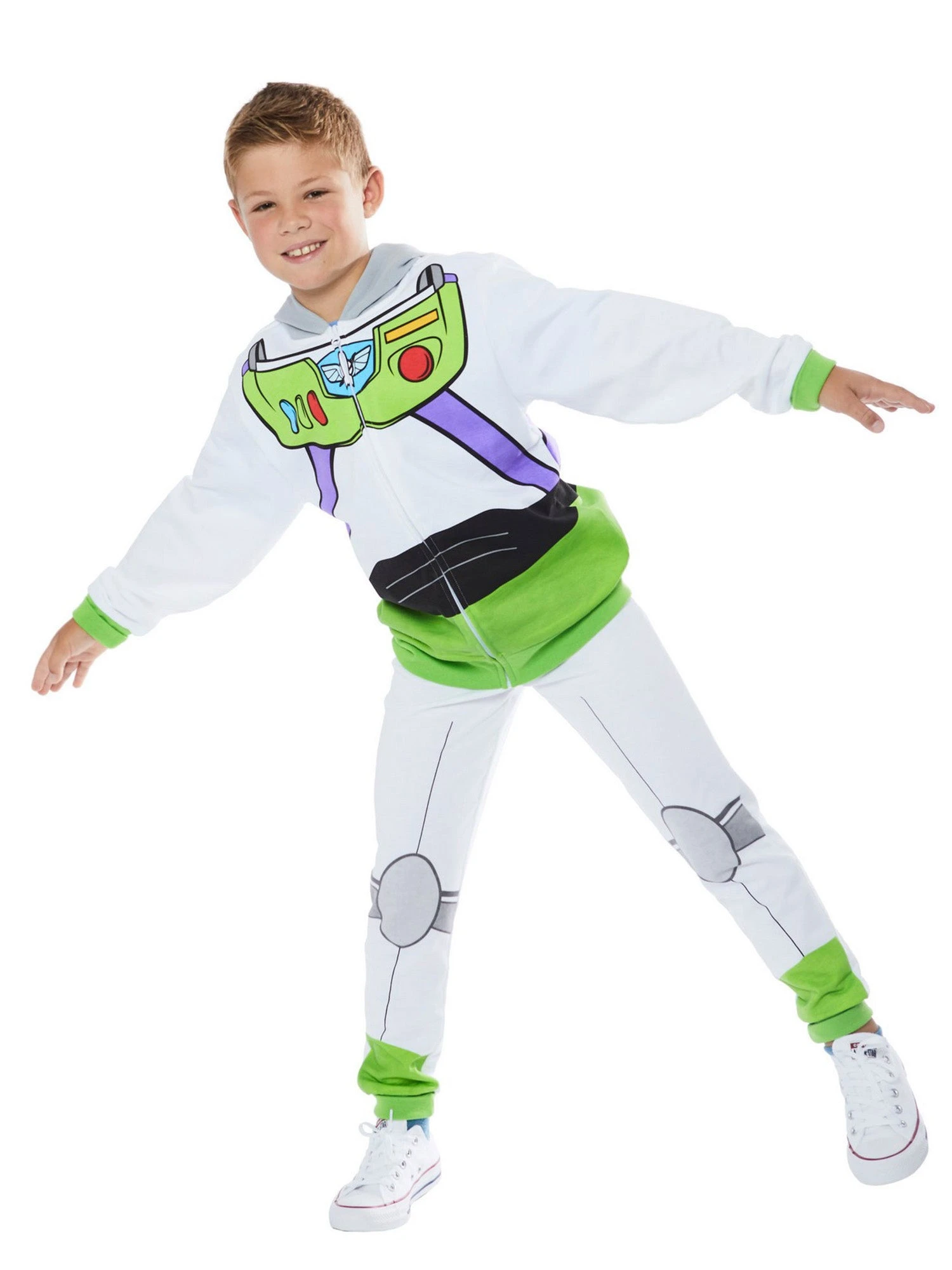 Toy Story 4 Child Buzz Lightyear Hoodie And Pants Costume 3 Toy Story 4 Child Buzz Lightyear Hoodie And Pants Costume - Image 3