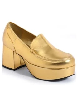 Men's Gold 70's Platform Shoes
