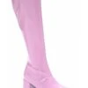 Women's Pink Patent Go Go Boots