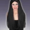 Women's Black 30-inch Long Wig