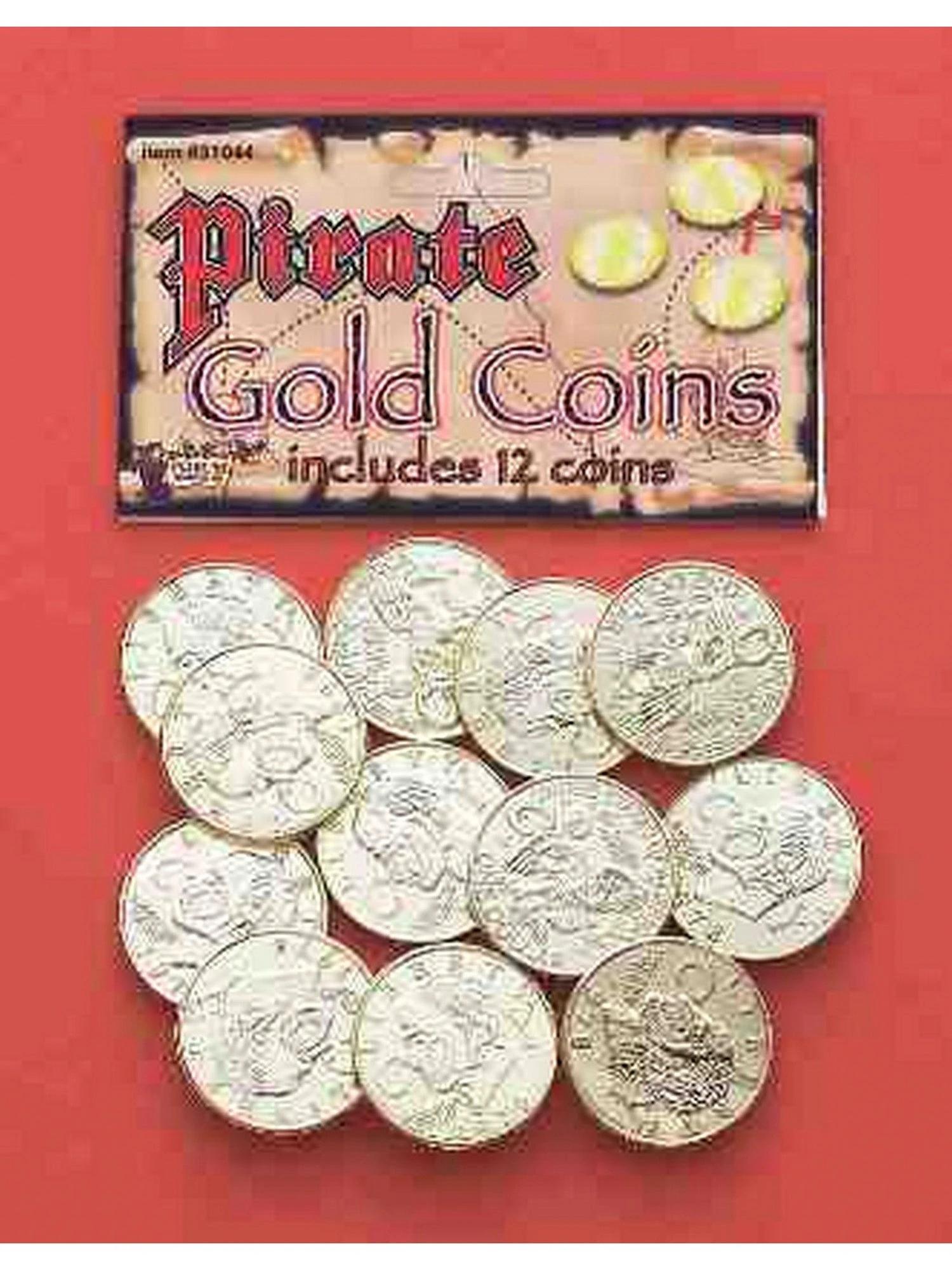 Adult Gold Pirate Coins 1 Adult Gold Pirate Coins