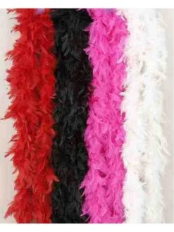 Adult White Feather Boa