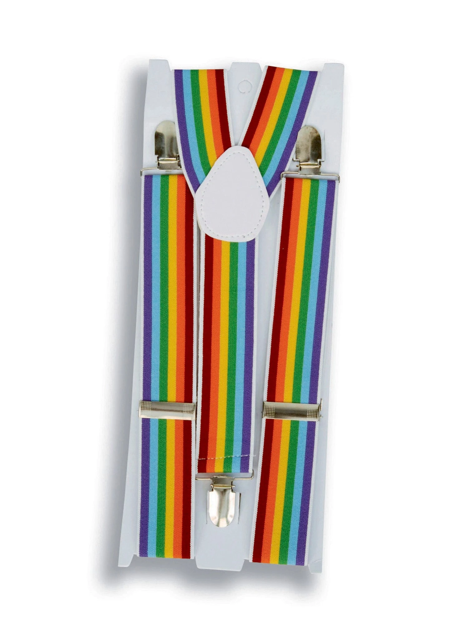 Adult Rainbow Clip-on Suspenders 2 Adult Rainbow Clip-on Suspenders - Image 2