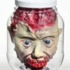Bloody Severed Head In Clear Jar