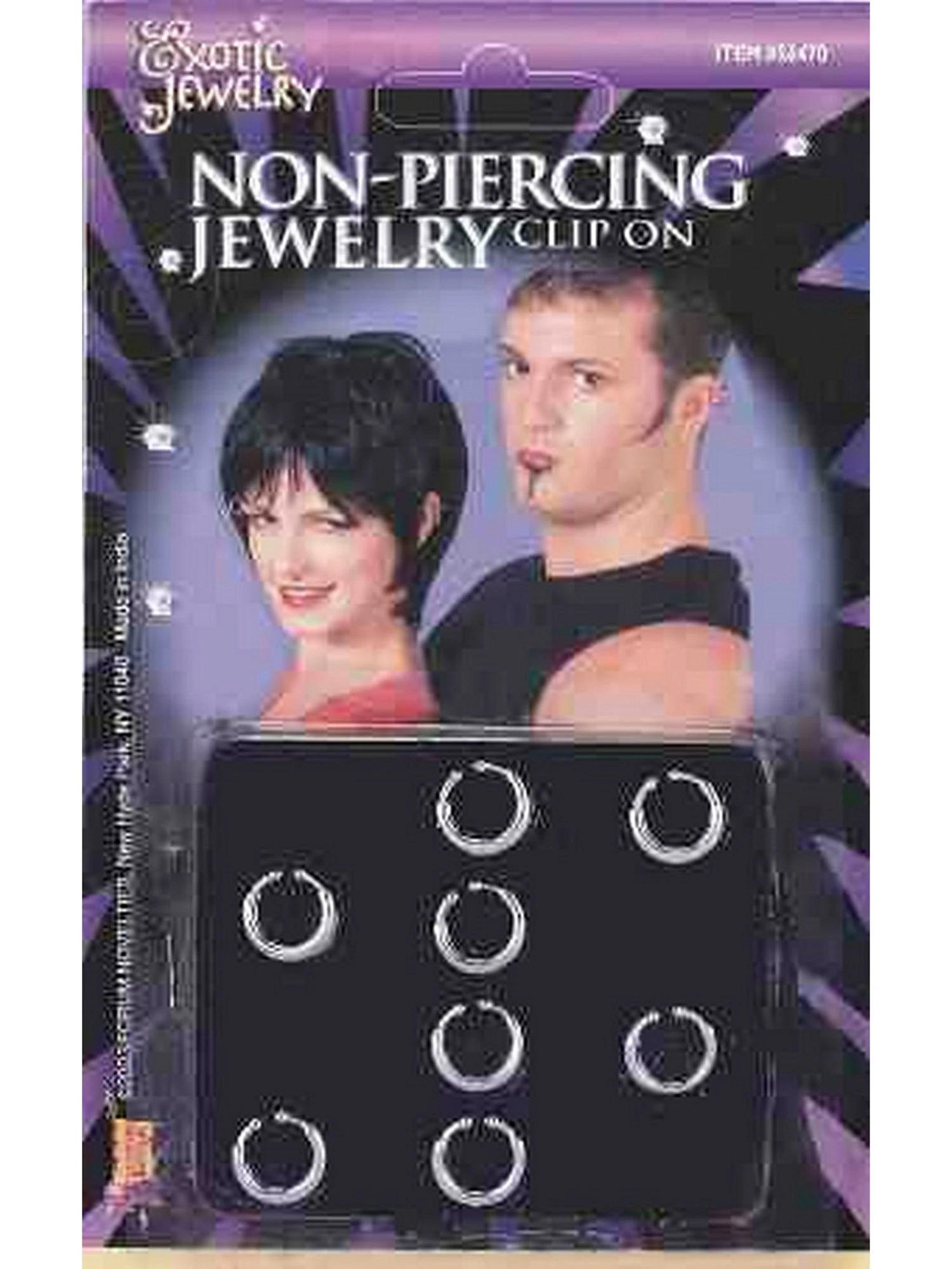 Adult Silver Clip-on Jewelry Set 1 Adult Silver Clip-on Jewelry Set