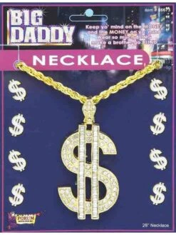 Big Daddy Dollar Sign Necklace Accessory