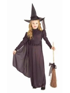 Girls' Black Classic Witch Costume