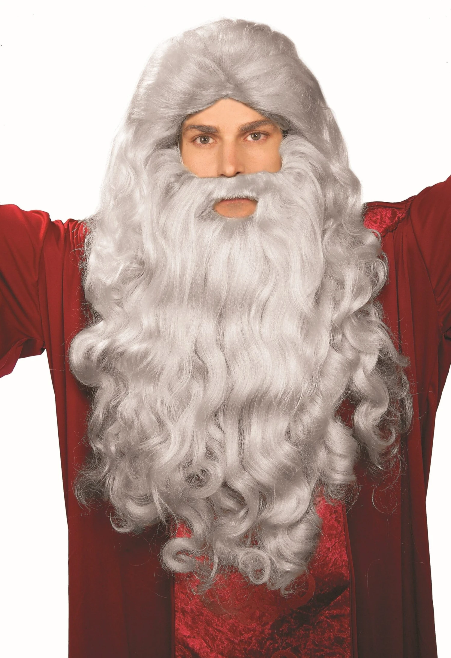 Men's Gray Moses Wig And Beard Set 1 Men's Gray Moses Wig And Beard Set