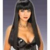 Shiny Black Synthetic Wig