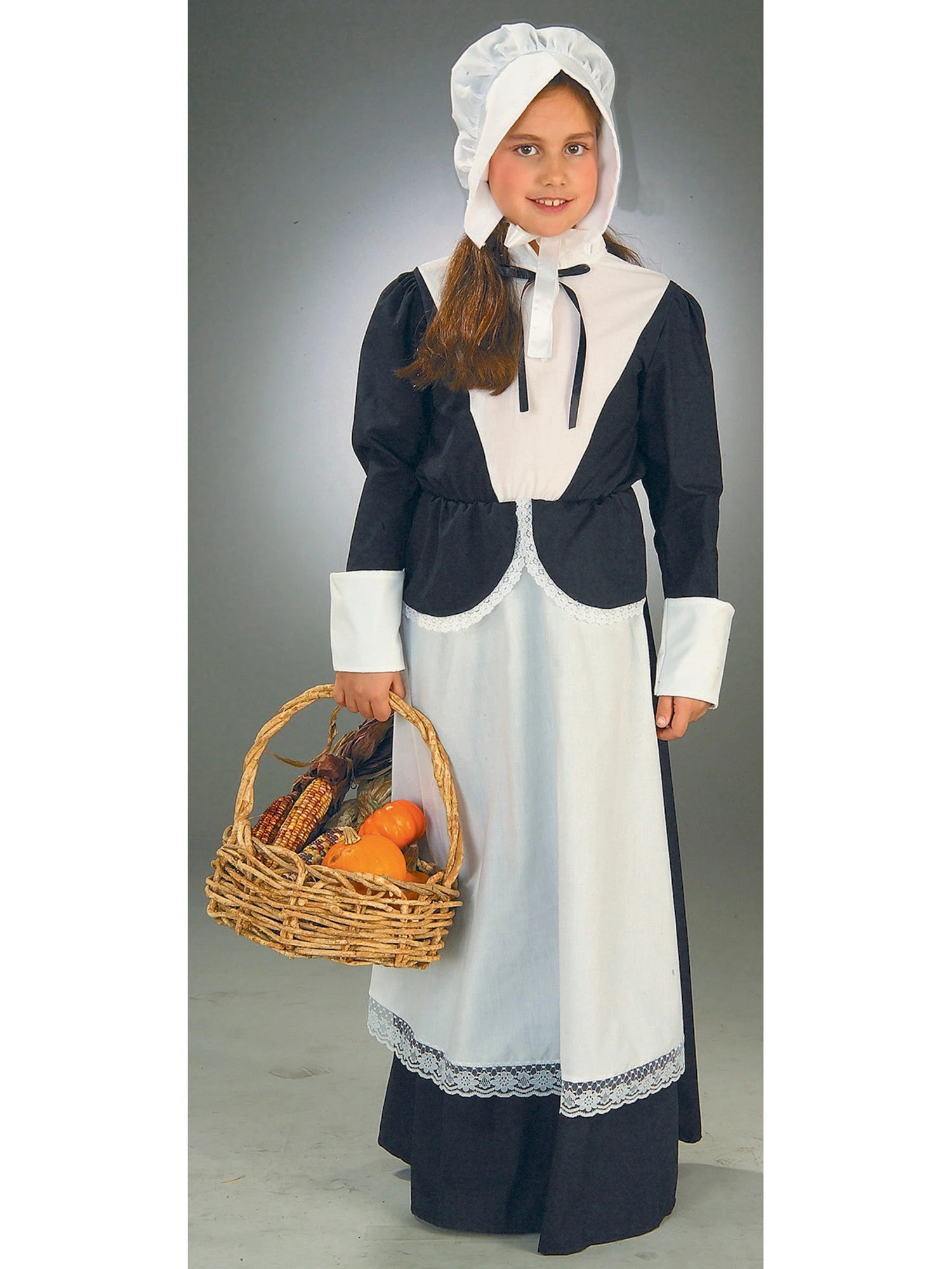 Girls Pilgrim Costume 1 Girls Pilgrim Costume