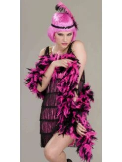 1920's Era: Pink And Black Boa